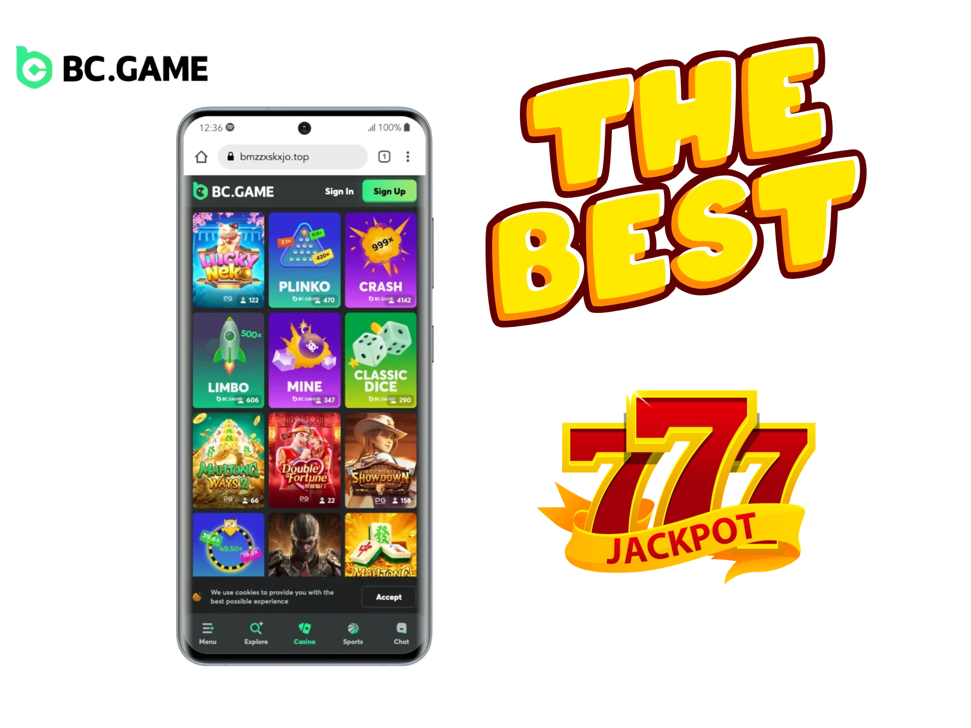 Slots, Table Games, and Live Casino at BC Game Casino USA